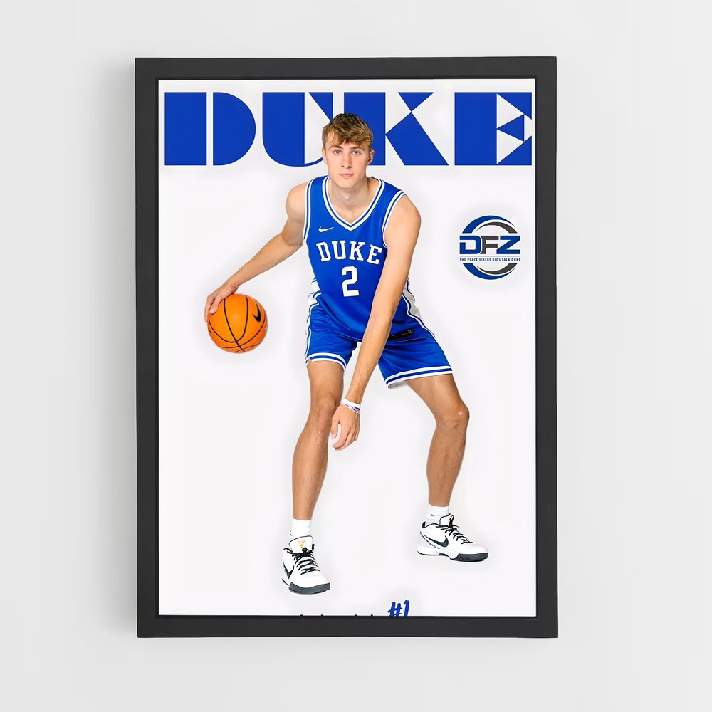 Poster Basket en Bleu – affiche Basketball (vue 2)